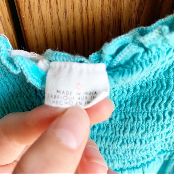 ROXY Blue Color Block Pleated Dress - Picture 2 of 5